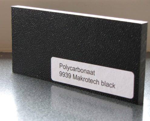 Polycarbonaat zwart plaat makrotech